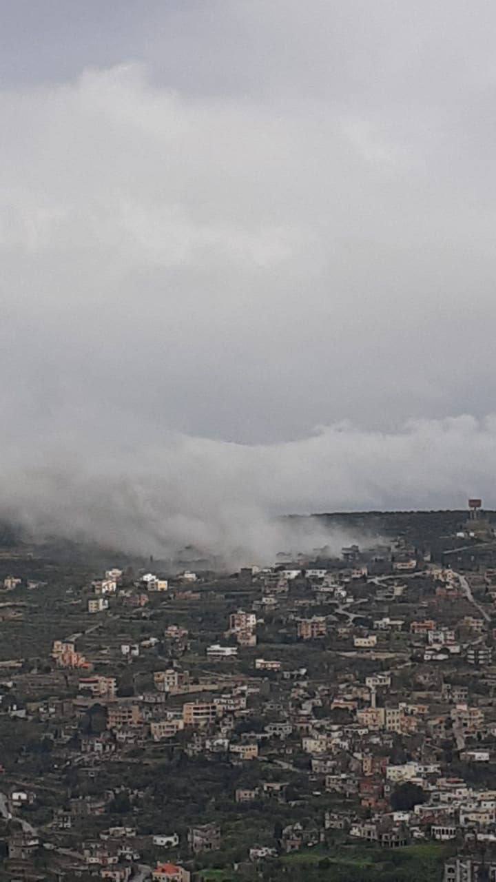 غارة جديدة الان على بلدة بيت ليف جنوبي لبنان