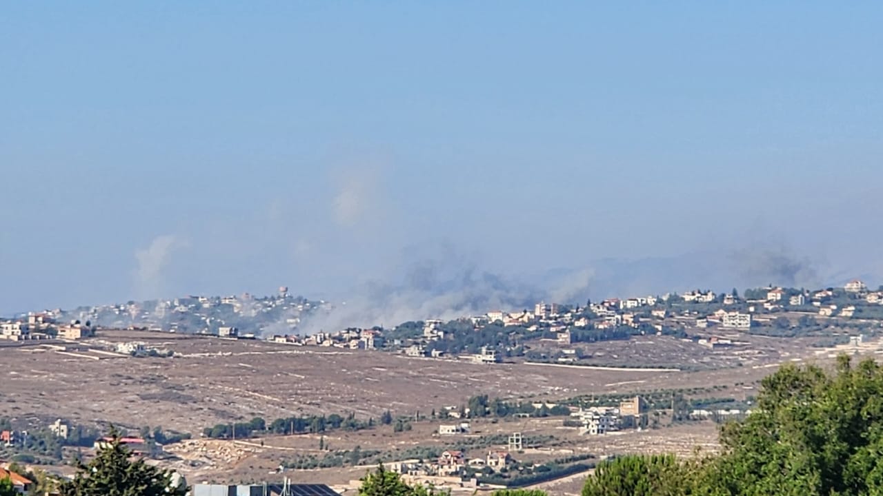 الطيران الحربي الإسرائيلي يغير على بلدة الطيبة في جنوب لبنان